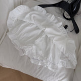 White One Shoulder Top  Black Wrap Belt