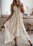 Enchanting Seaside Breeze Embroidered Maxi Dress