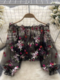 Blossom Spring Sheer Floral Blouse