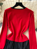 Flowing Tulle Buttoned Cardigan Skirt Dress