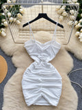 Strappy Ring White Bodycon Mini Dress