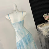 Ice Extract Sea Salt Pure Desire Sweet Waist Holiday Suspender Dress