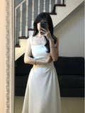 Timeless Elegance Ivory Midi Sundress