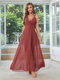 Crisscross Wrap Hem Cami Bridesmaid Dress