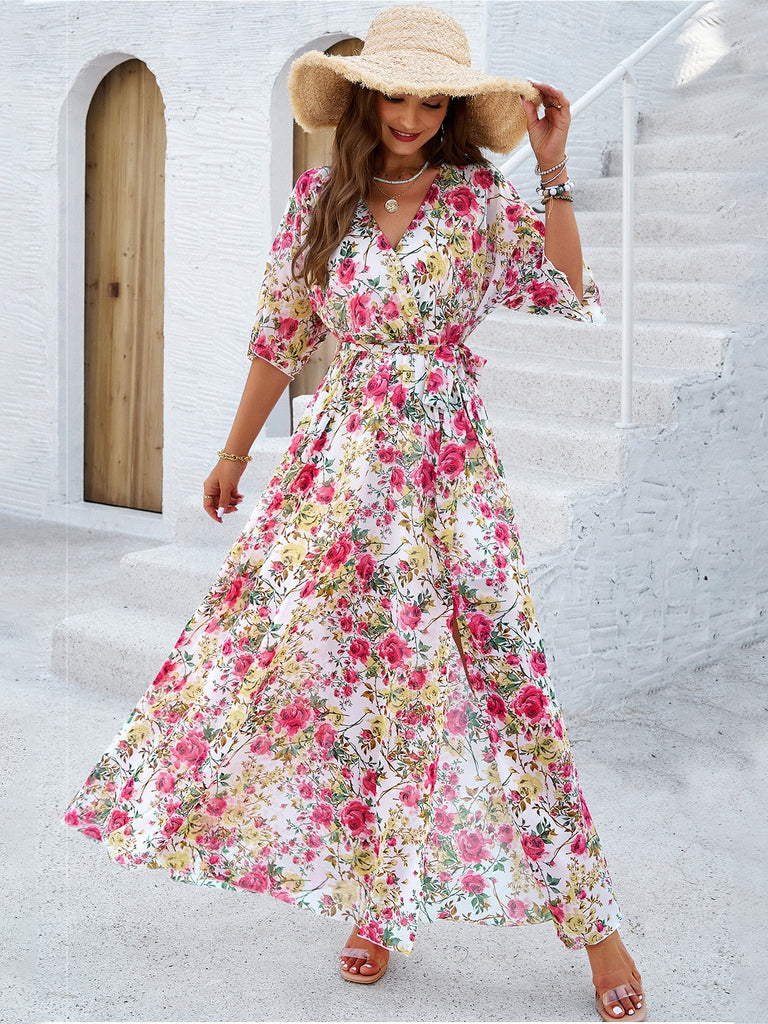 2024 Garden Elegance Flowy Rose Print Maxi Dress Ncocon 2024 Garden Elegance Flowy Rose Print Maxi Dress Ncocon