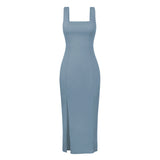 Sleek Green Sophisticate Midi Dress