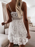 Present Day Delight Floral Print V-Neck Mini Dress