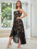 Black High-low Lace Top Party Dress