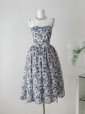 Butterfly Print Spaghetti Strap Mini Dress