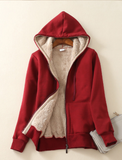 2023 Women's cashmere sweater warm thick hooded coat in autumn and winter