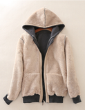 2023 Women's cashmere sweater warm thick hooded coat in autumn and winter
