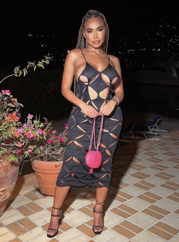 Summer Sexy Beach Party Club Sleeveless Backless Elegant Maxi Dresses