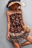 Bohemian floral tube top dress