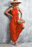 sexy halter strapless dress beach dress