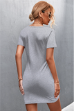 sexy twisted hollow tight dress