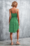 sexy halter V-neck slit dress