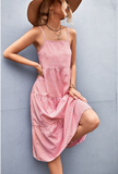 Classic Plaid Sling Dress