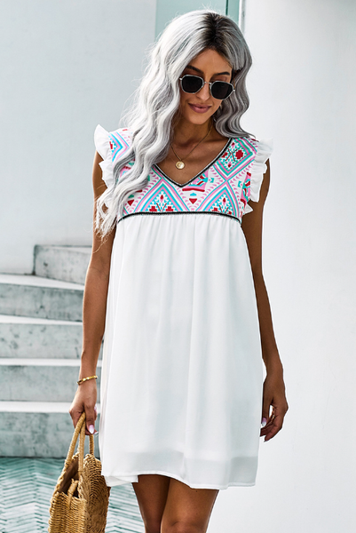double-layer tulle sleeveless V-neck pullover skirt