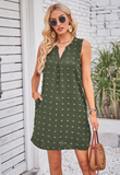 fur ball V-neck pocket long women's vest skirt