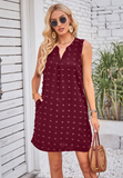fur ball V-neck pocket long women's vest skirt