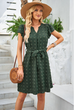 fur ball V-neck flying sleeve long strap dress