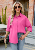 Candy-colored cardigan casual long-sleeved shirt