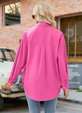 Candy-colored cardigan casual long-sleeved shirt
