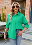 Candy-colored cardigan casual long-sleeved shirt