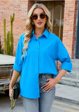 Candy-colored cardigan casual long-sleeved shirt