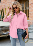 Candy-colored cardigan casual long-sleeved shirt