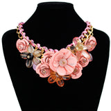 Fashion Flower-Grouped Alloy Women's Necklace