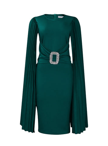 Solid Sashes Diamonds Party Elegant Vintage Woman Dress