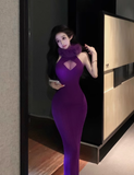 A dress with a neck and a Mao Mao neck and a perspective figure.