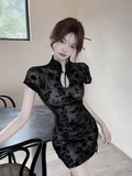 Retro modified cheongsam slim dress