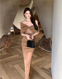 Temperament mesh sleeveless sparkling dress dress