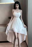 Elegant Sweetheart - Neck Black Mesh - Paneled Party Dress