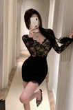 Exquisite Off - White Dress with Lace - up Bodice and Asymmetric Skirt