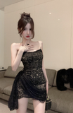 Stylish Strapless Lace Mini Dress with Asymmetric Ruching