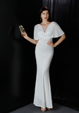Polyester silk tassel beaded fishtail elegant temperament dress