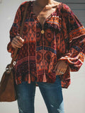 Long Sleeve Bohemia T-Shirt Tops