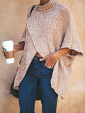 Luxurious Solid Color Sweater Tops