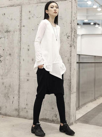 Vintage Irregular White Shirt