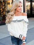 Luxurious Solid Color Long Sleeves Sweater Tops