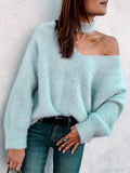 Best Solid Colors Off-the-shoulder Sweater Tops