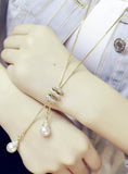 HOT Simulated Pearl Crystal Long Sweater Chain 