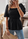 SQUARE NECK SILM WAIST TOP