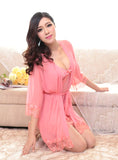 LINGERIE PERSPECTIVE SLING LACE NIGHTDRESS SUIT