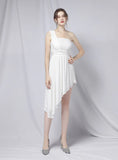 SEXY ONE SHOULDER SLEEVELESS DRESS