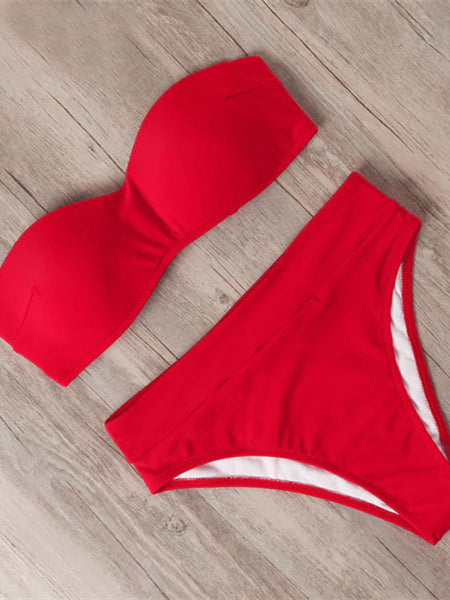Bikini Swimwear Women Swimsuit Red Brazilian Bikini Set Push Up
