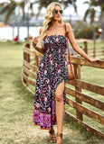BOHEMIAN CASUAL TUBE TOP PRINTED DRESS